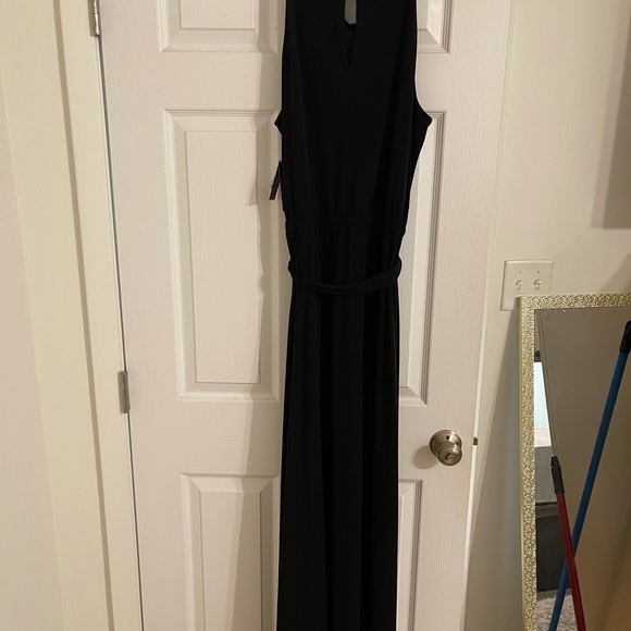 Vince Camuto Black Maxi dress with gold embellishment - Picture 2 of 7